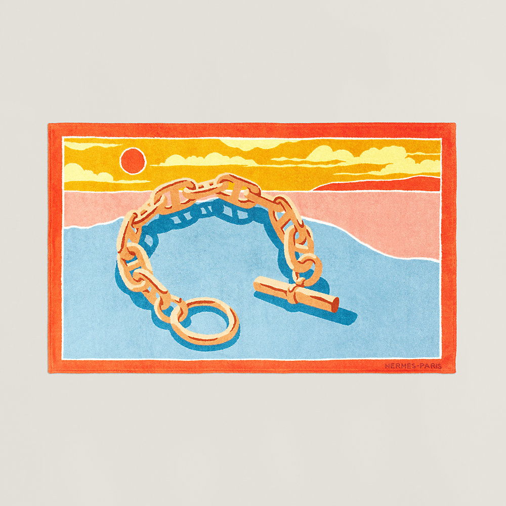 【夏を上品に♡】HERMES ビーチタオル Escale a la Plage Escale a la Plage beach towel | Hermès USA